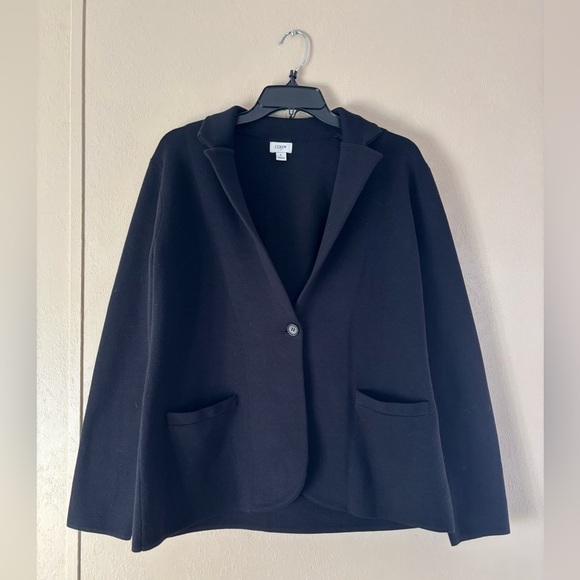 J. Crew Jackets & Blazers - J. Crew Sweater Knit jacket sz L